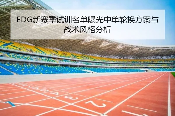 EDG新赛季试训名单曝光中单轮换方案与战术风格分析